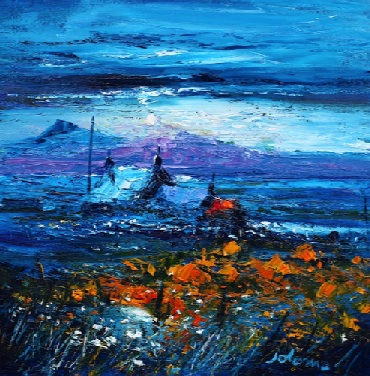 Big Moon over Ben More and Iona 16x16 Big Moon over Ben More and Iona 16x16